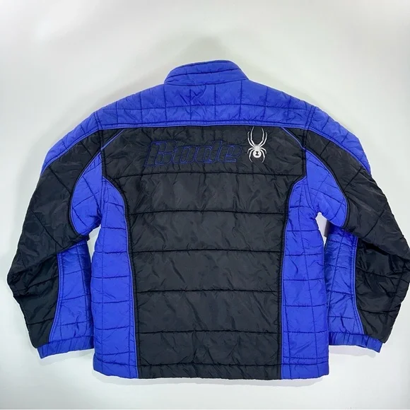 Spyder Kids Ski Jacket Performance Insulated Blue Black XL - Picture 10 of 14